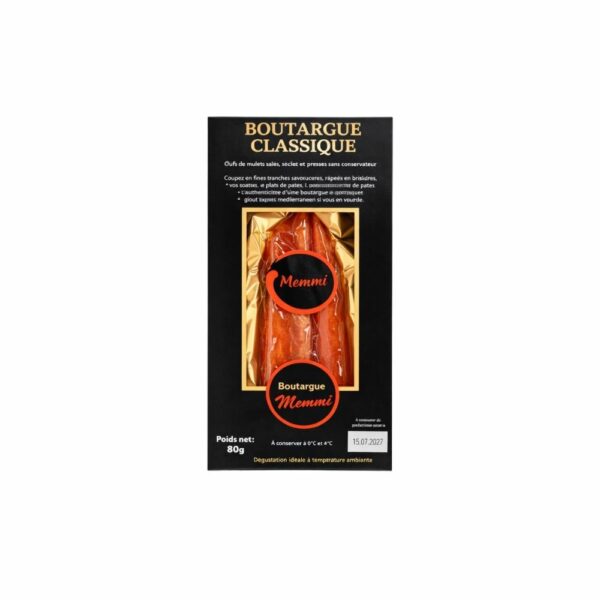 Boutargue Classique sans cire 100 Gr Boutargue Classique Sans Cire Memmi 100g