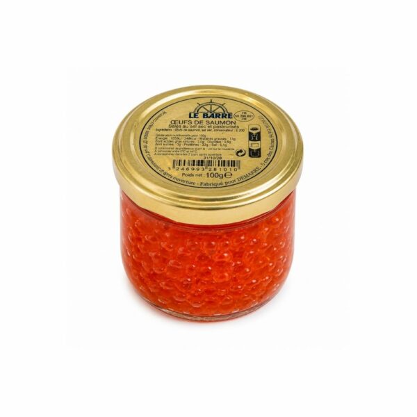 Pot d'oeuf de saumon 100g Œufs de Saumon La Barre 100g